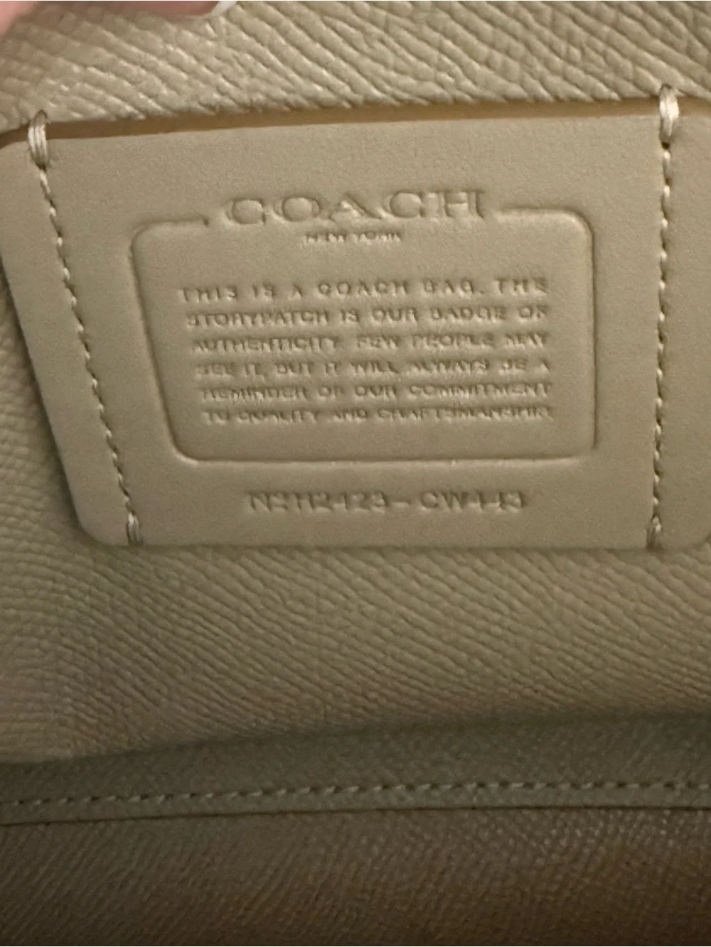 Coach Brown Signature Satchel With Lt Champagne Straps  and Bottom